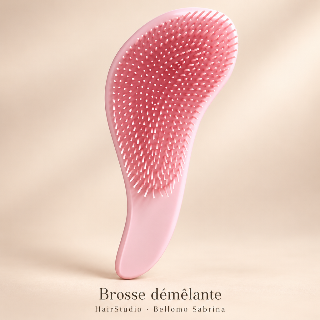 Brosse HairStudio rose clair